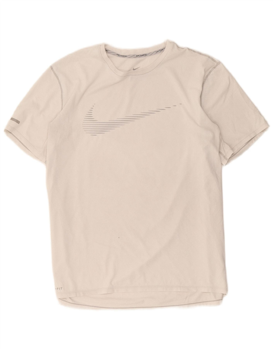 Мужская футболка с рисунком Nike Dri Fit Top XL, белый полиэстер