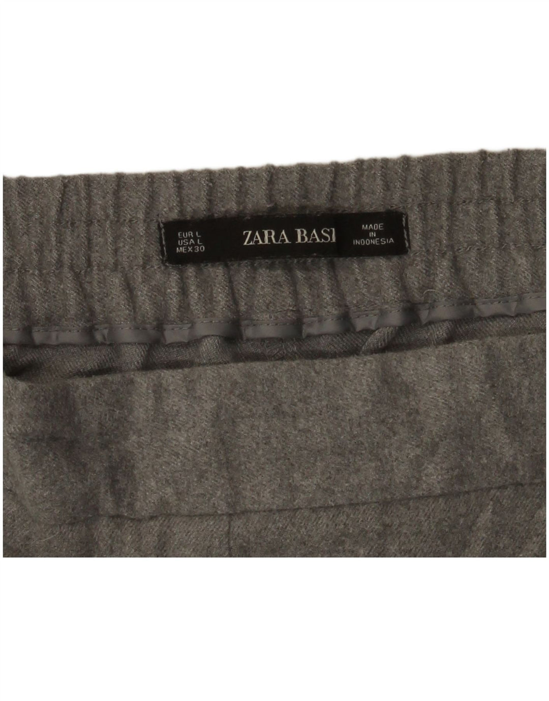 Zara Женские укороченные брюки большие W30 L25 Серые