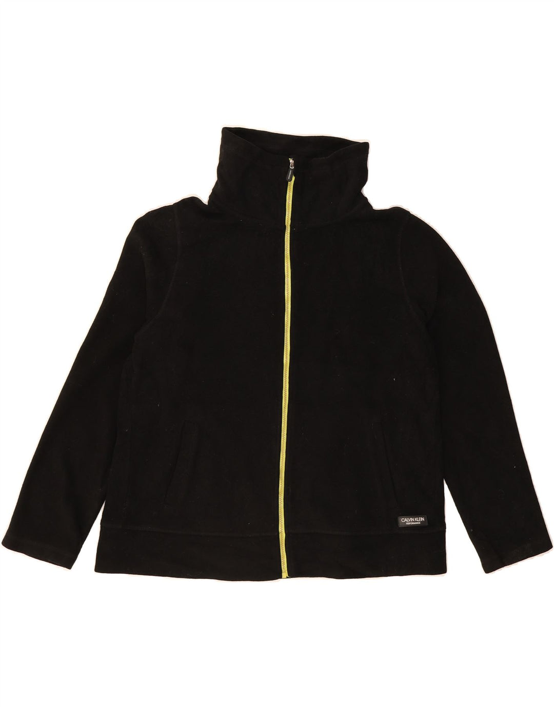 CALVIN KLEIN Womens Fleece Jacket UK 18 XL Black Polyester Vintage Calvin Klein and Second-Hand Calvin Klein from Messina Hembry 