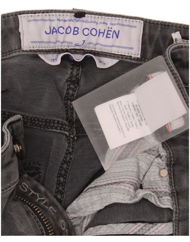 Мужские узкие джинсы Jacob Cohen W31 L34, серый хлопок