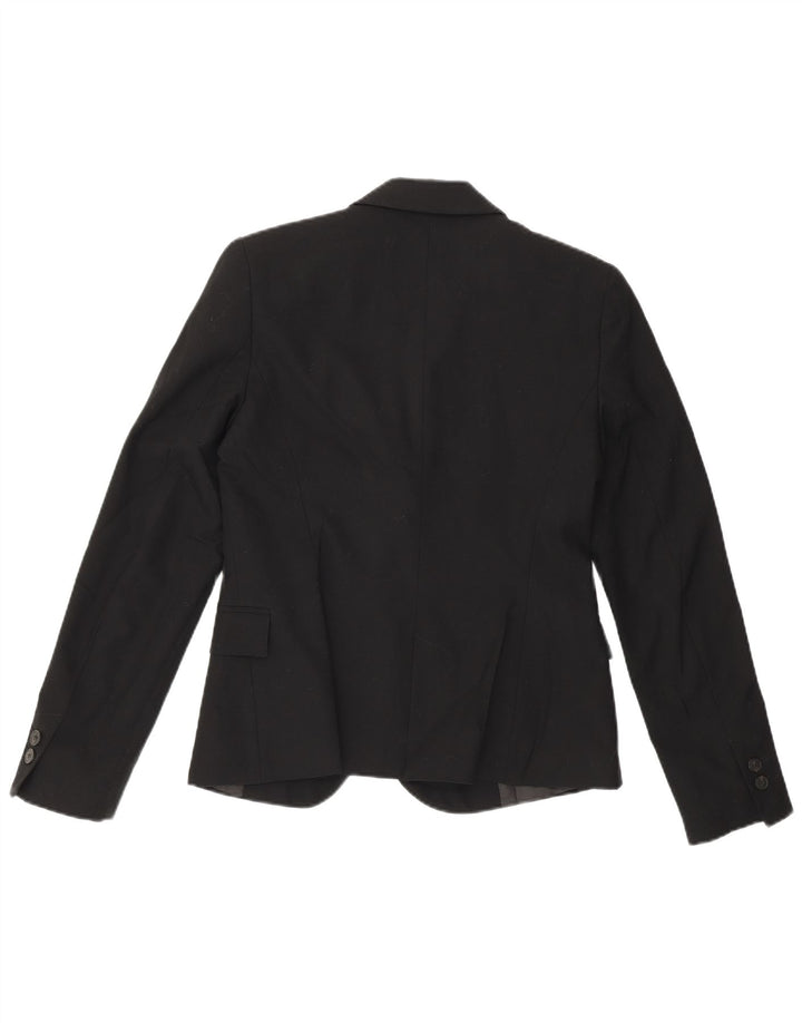 Женский пиджак на 1 пуговице Zara EU 36 XS, черный полиэстер