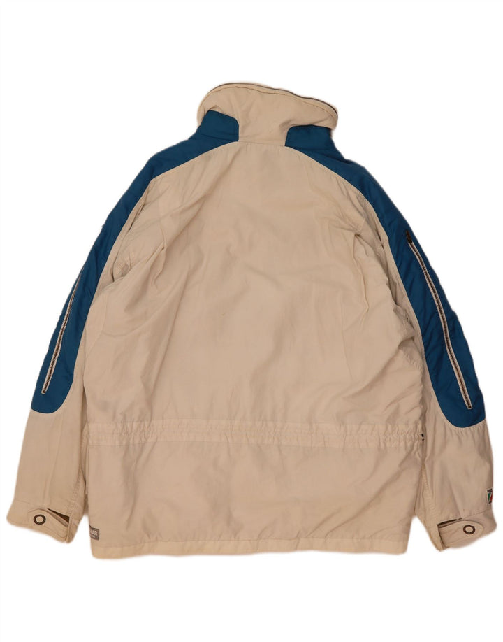 Colmar Мужская лыжная куртка оверсайз с капюшоном IT 50 Medium Off White Colorblock