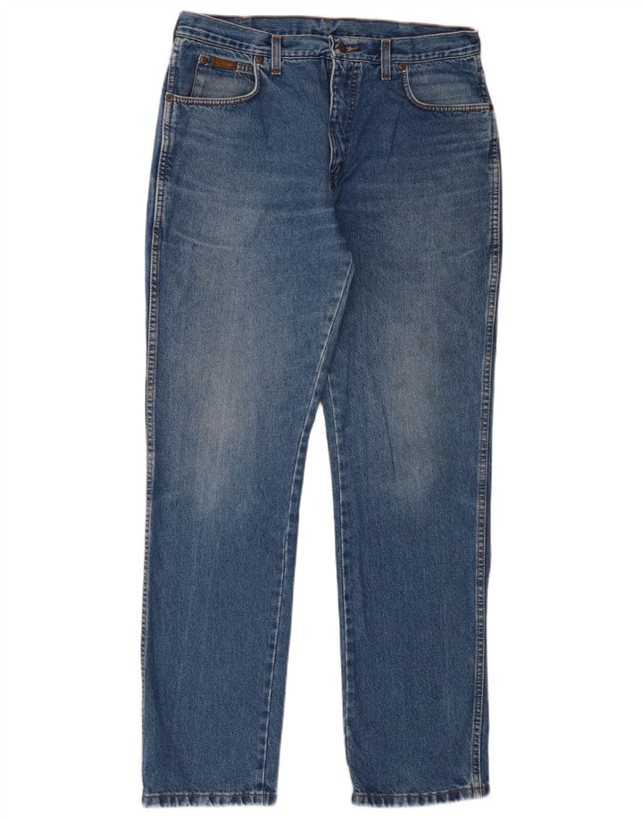 Джинсы мужские прямые Wrangler W32 L33 синие