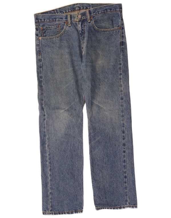 Мужские прямые джинсы Levi's 505 W34 L30 синие, хлопок