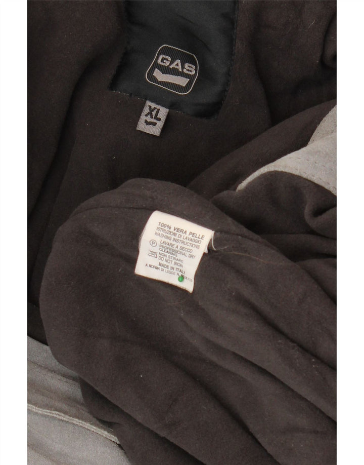 Мужская замшевая куртка GAS UK 42 XL серая кожаная