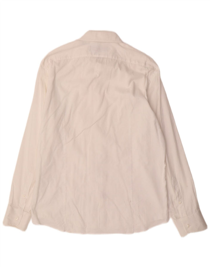 Мужская рубашка Trussardi, размер 17 XL, белый хлопок