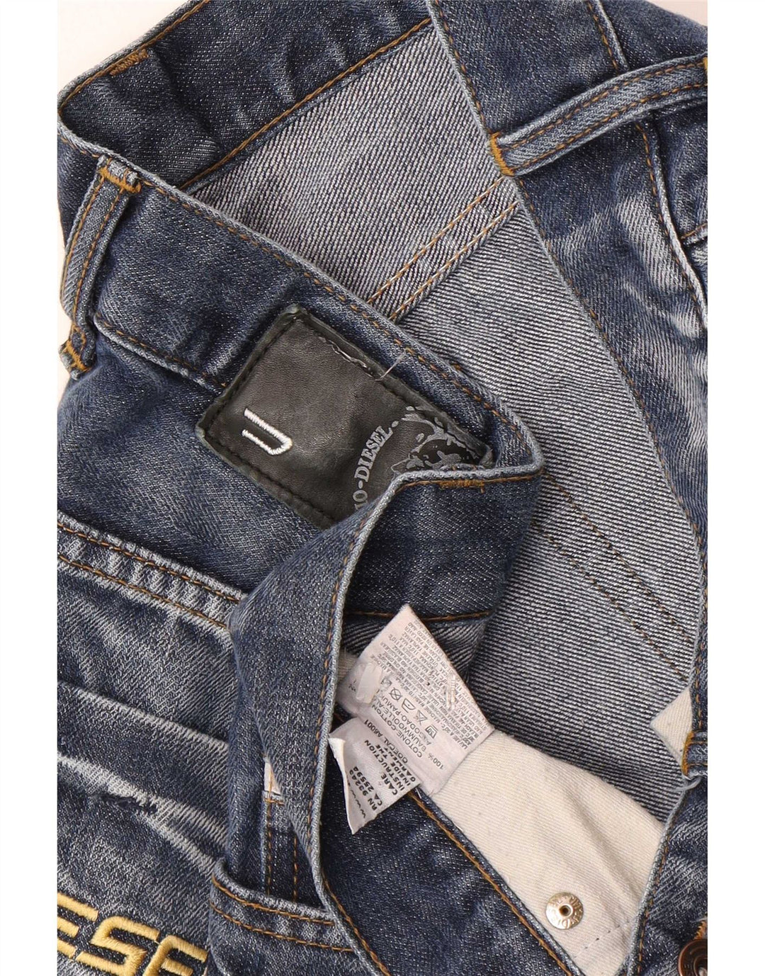 Мужские прямые джинсы Diesel W34 L34 синие, хлопок