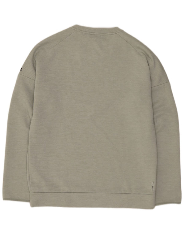Мужской джемпер Adidas Regular Fit с графикой, средний зеленый полиэстер