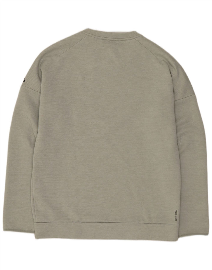 Мужской джемпер Adidas Regular Fit с графикой, средний зеленый полиэстер