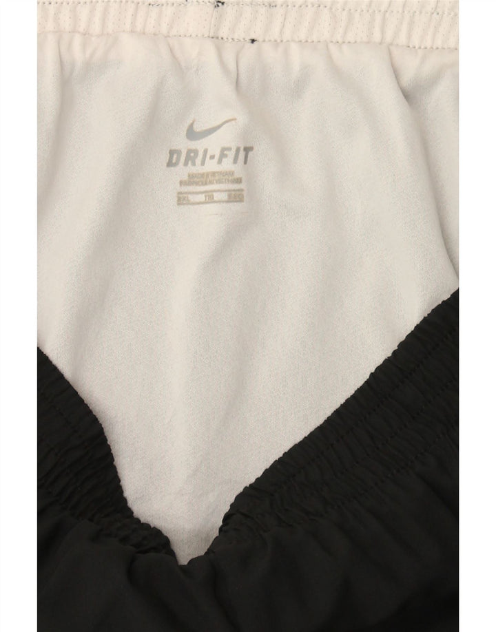 NIKE Womens Dri Fit Sport Shorts UK 16 2XL  Black Polyester Vintage Nike and Second-Hand Nike from Messina Hembry 