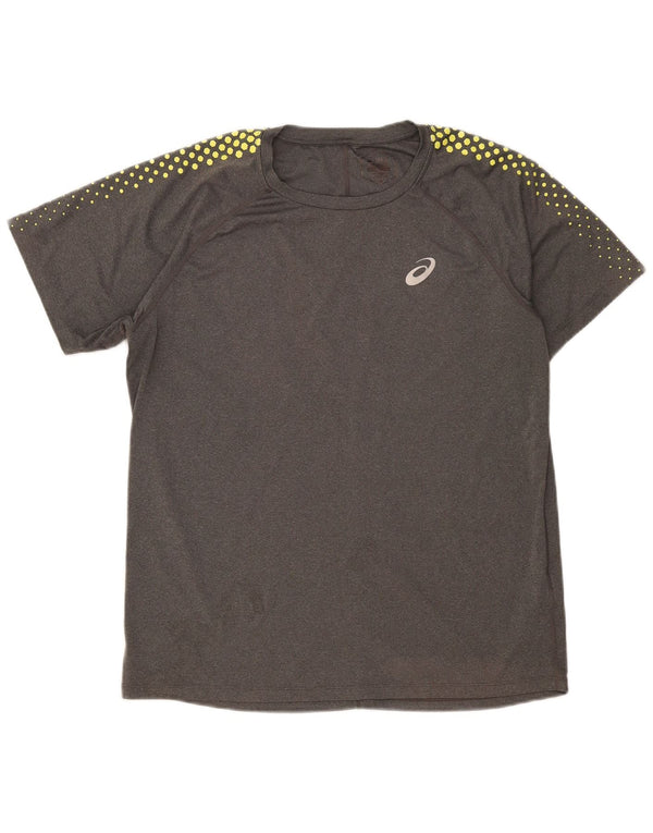 Мужская футболка Asics Top XL Серая в пятнистый полиэстер