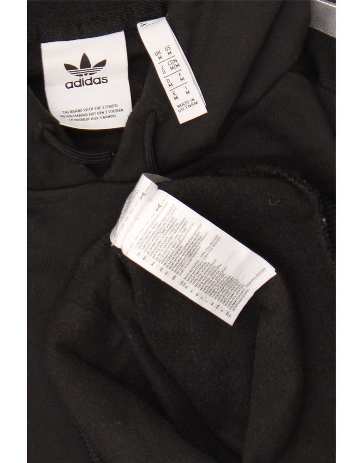 Мужской джемпер с капюшоном Adidas с рисунком, средний черный, полиэстер с цветными блоками