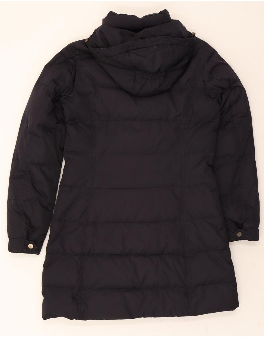 TOMMY HILFIGER Womens Hooded Padded Coat UK 16 Large Navy Blue Polyester Vintage Tommy Hilfiger and Second-Hand Tommy Hilfiger from Messina Hembry 