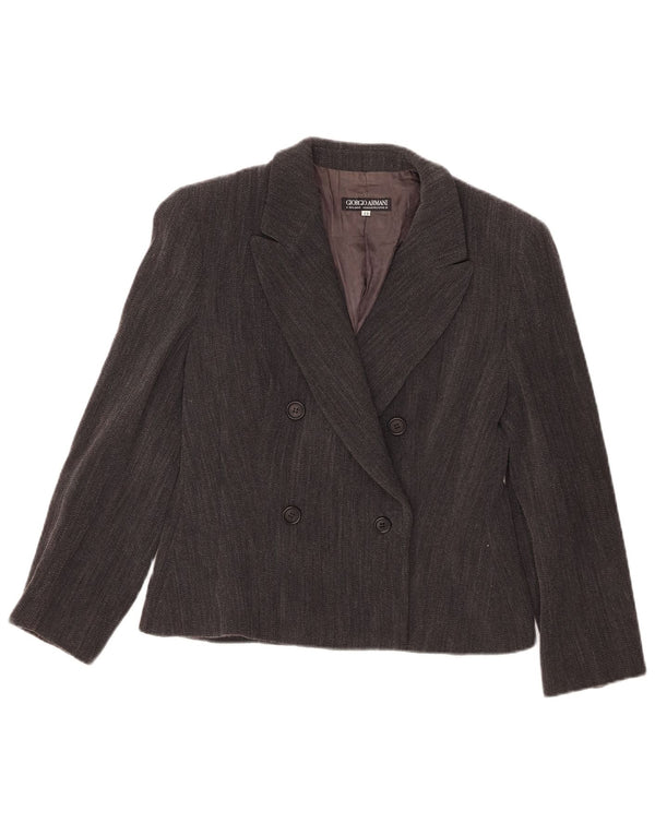 Женский пиджак Giorgio Armani IT 42 Medium Grey в тонкую полоску