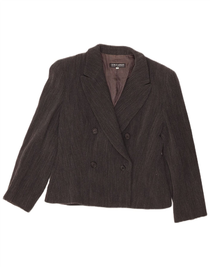 Женский пиджак Giorgio Armani IT 42 Medium Grey в тонкую полоску