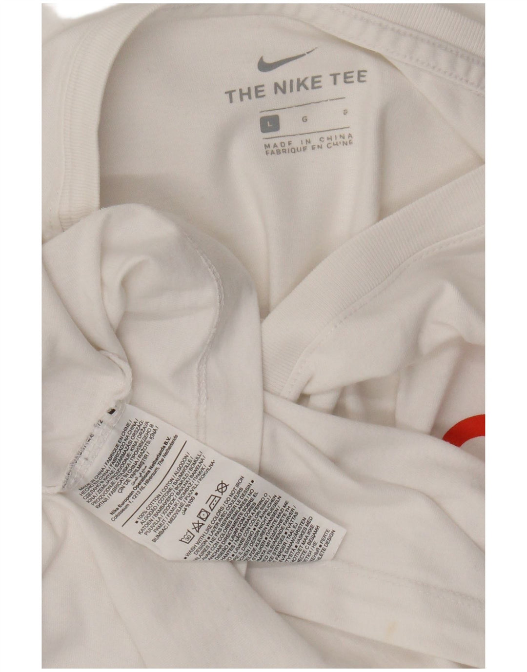 Мужская футболка с рисунком Nike, большой белый хлопок