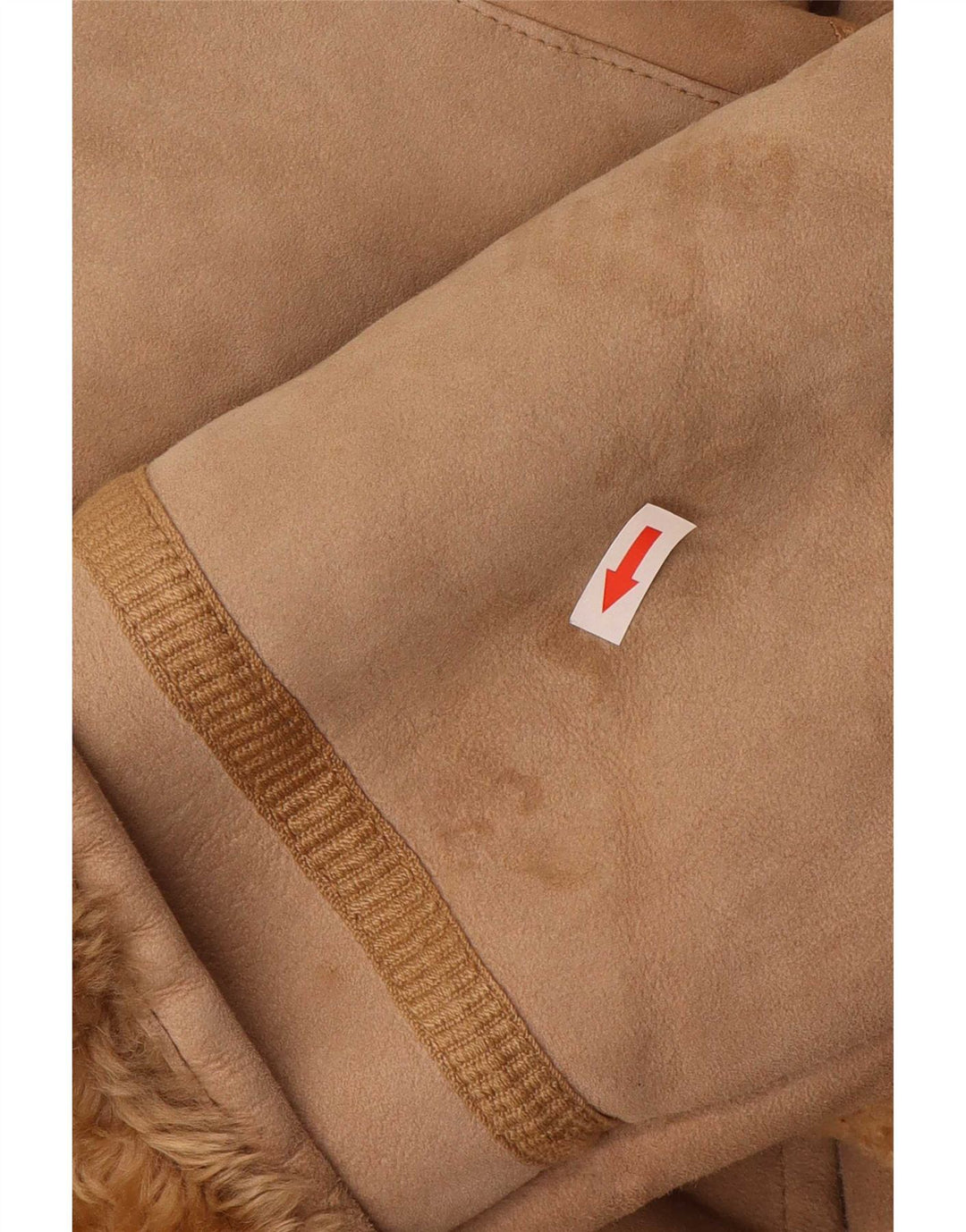 Винтажная женская дубленка IT 44 Medium Beige Leather