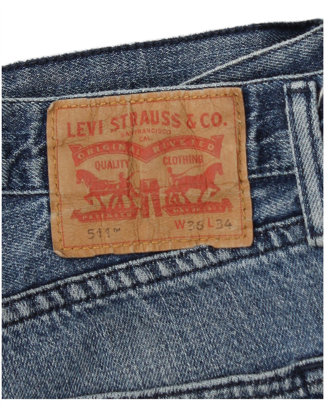 Мужские джинсы Levi's Slim 511 W36 L34 синие, хлопок