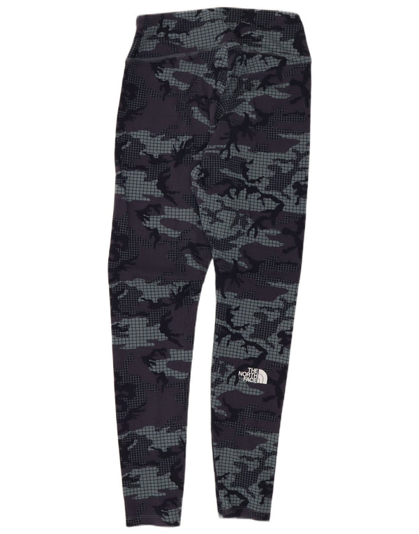 Женские леггинсы The North Face UK 12, средний темно-синий камуфляжный хлопок