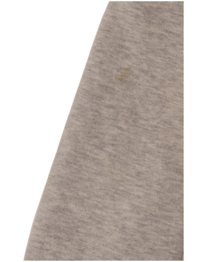 SUPERDRY Мужской свитер с капюшоном и молнией с графическим рисунком, маленький серый хлопок с крапинками