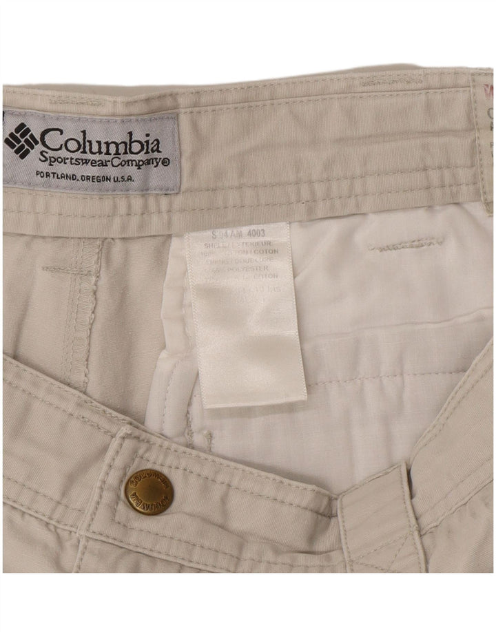 Мужские шорты-карго Columbia W34, большие бежевые, хлопок