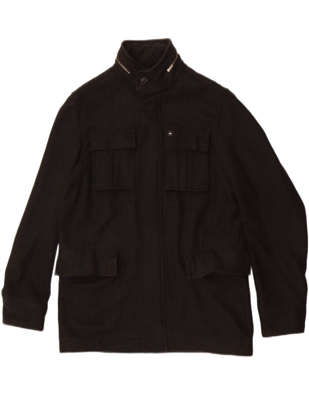 Мужская куртка Quiksilver UK 38, средний черный, шерсть