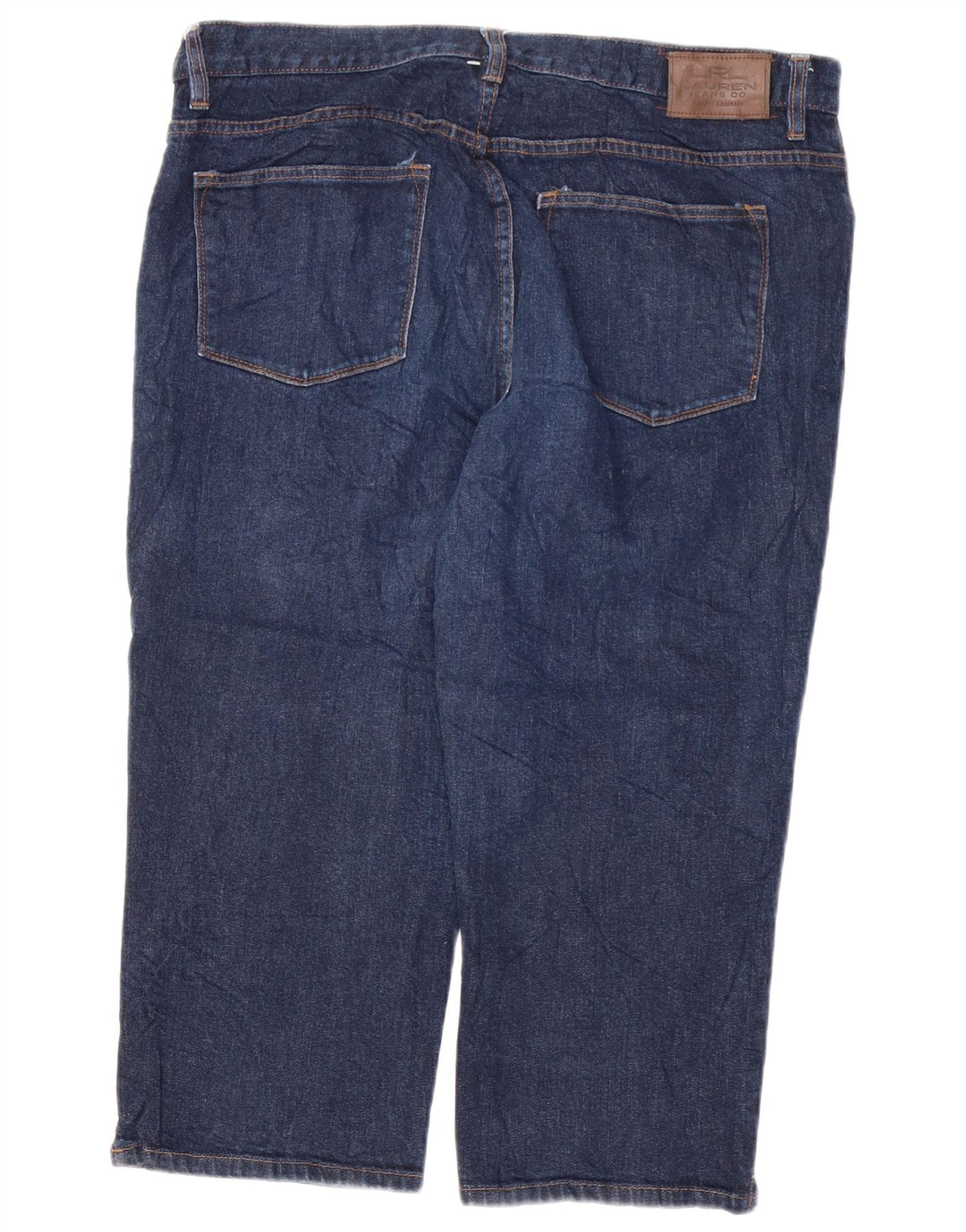 Женские джинсы-капри RALPH LAUREN США 16 2XL W38 L21 Темно-синие хлопковые