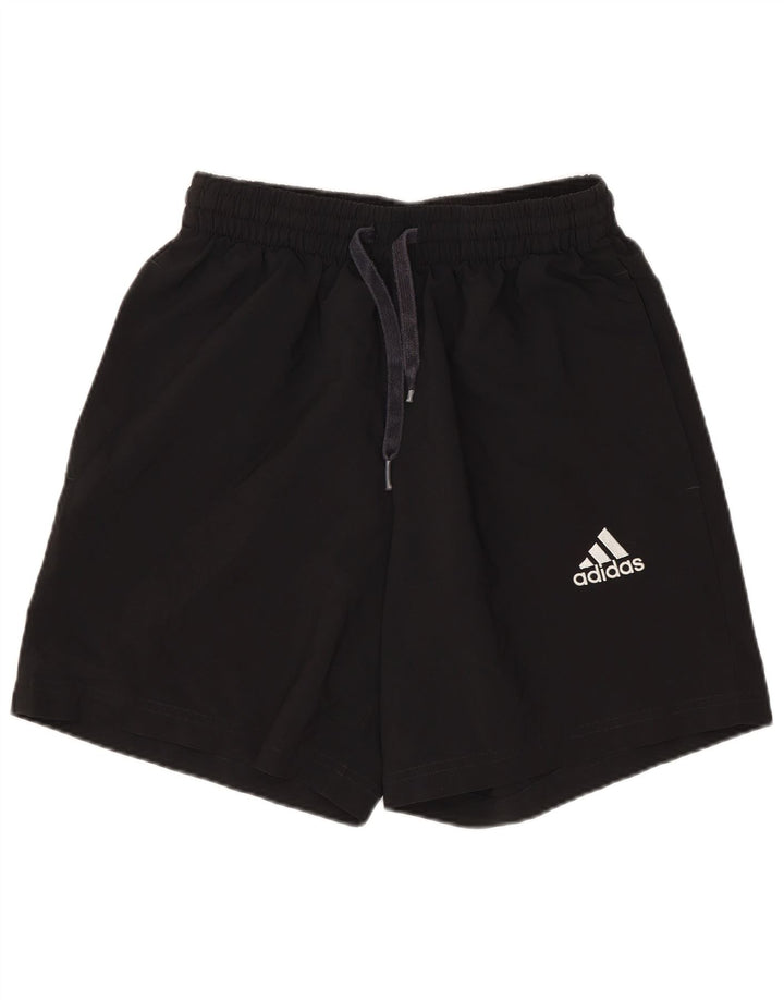 Мужские спортивные шорты Adidas, маленькие черные из полиэстера