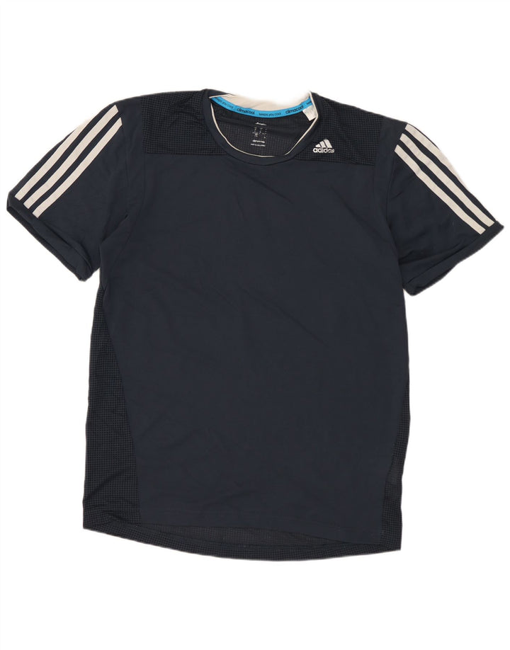 Мужская футболка Adidas Climacool, маленькая, темно-синяя, полиэстер