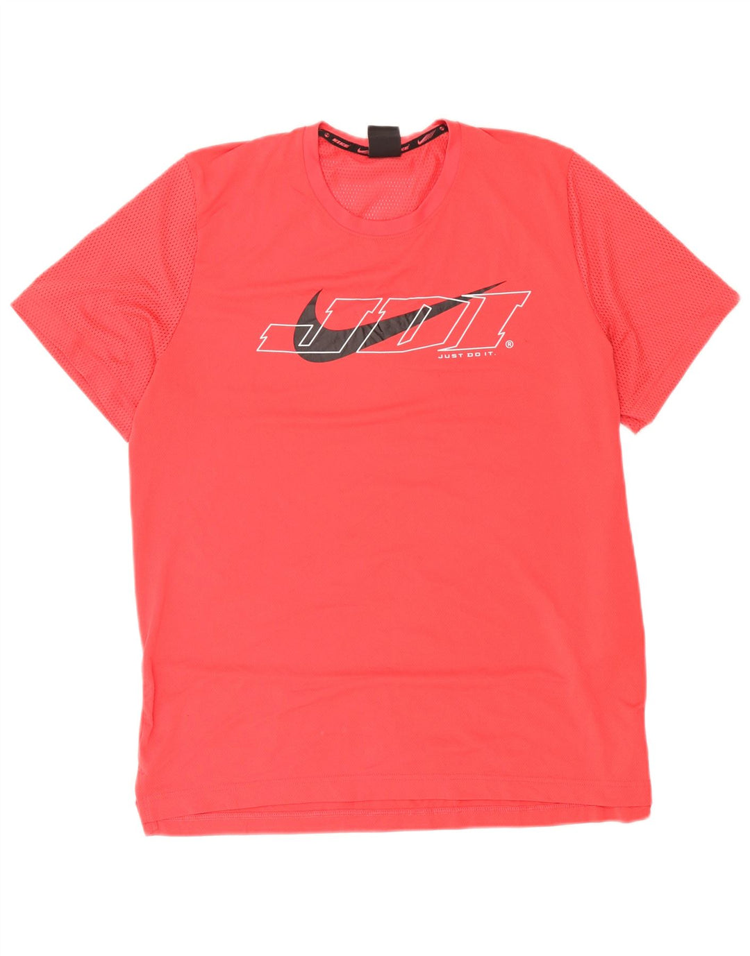 Мужская футболка Nike Dri Fit Standard с рисунком, большой красный полиэстер