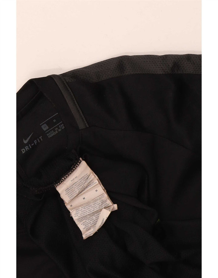 Мужская футболка Nike Dri Fit с графическим рисунком, средний черный полиэстер