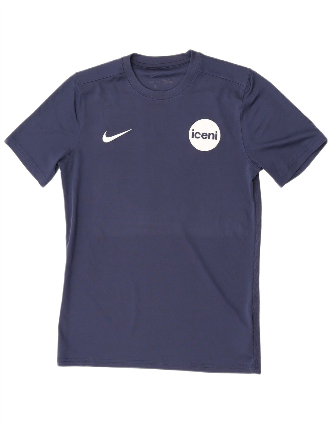 Мужская футболка Nike Dri Fit с графическим принтом, средний темно-синий полиэстер