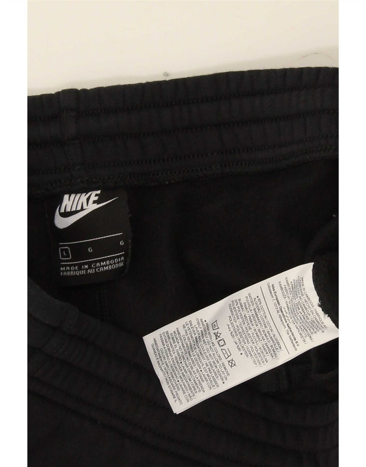 Мужские спортивные брюки Nike, большие черные хлопковые брюки для бега
