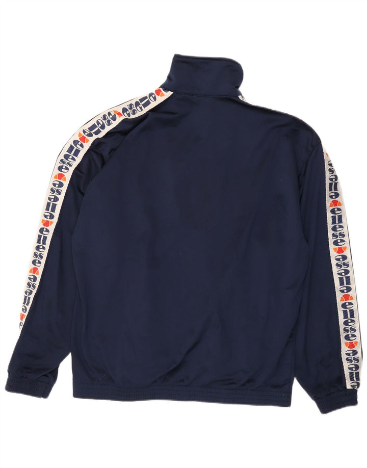 ELLESSE Мужской спортивный костюм с графическим рисунком, верхняя куртка, большой темно-синий полиэстер