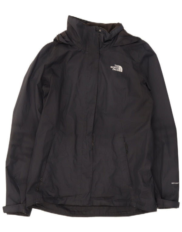 Женская дождевик с капюшоном The North Face UK 14, средний черный полиэстер