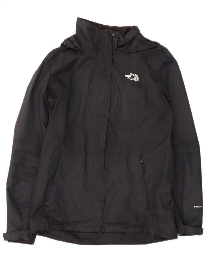 Женская дождевик с капюшоном The North Face UK 14, средний черный полиэстер