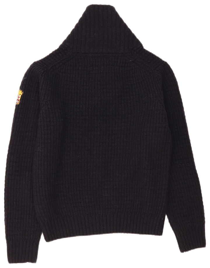 Женский джемпер с отложным воротником MARINA MILITARE UK 10, маленький темно-синий