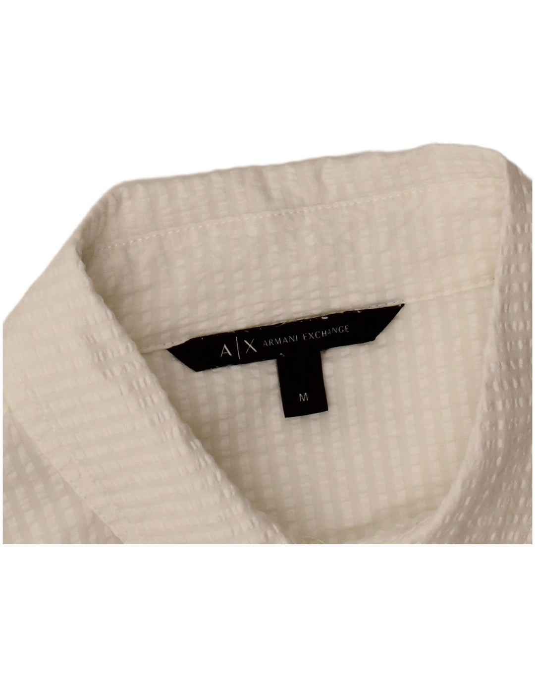 Женское платье-рубашка ARMANI EXCHANGE UK 14, средний белый в тонкую полоску