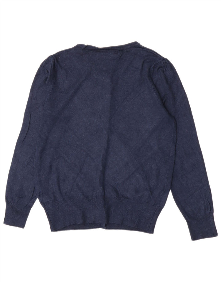 Женский кардиган Marks & Spencer UK 12, средний темно-синий из вискозы