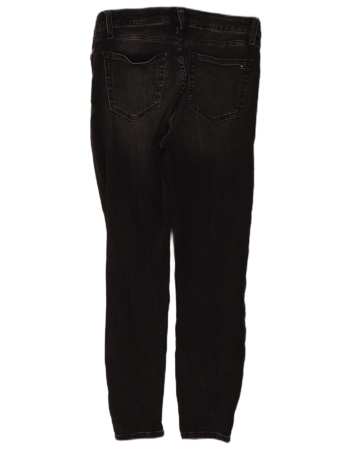 Женские джинсы скинни TOMMY HILFIGER с высокой посадкой США 8, средние W30 L26, черные