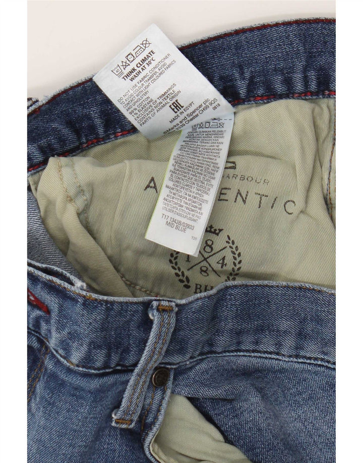 Мужские прямые джинсы Marks & Spencer W40 L29 синие, хлопок