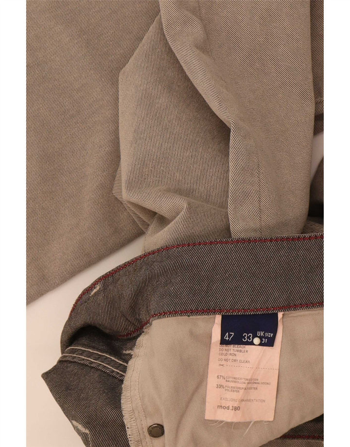 Мужские прямые джинсы Trussardi W31 L33 серые, хлопок