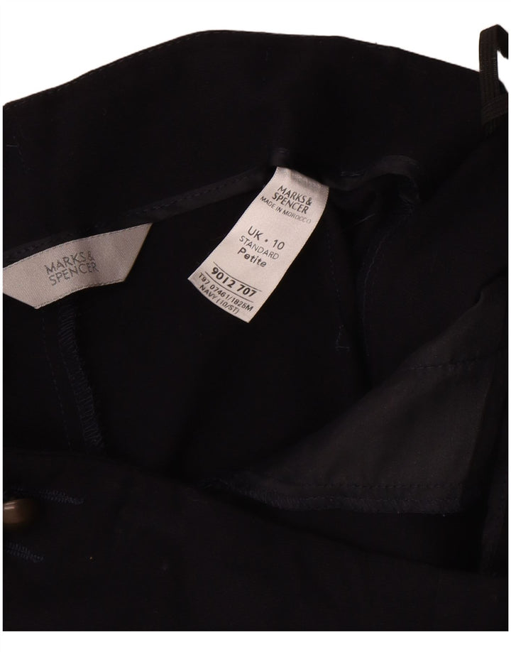 Женские шорты-бермуды Marks & Spencer UK 10, маленькие W30, темно-синие, полиэстер