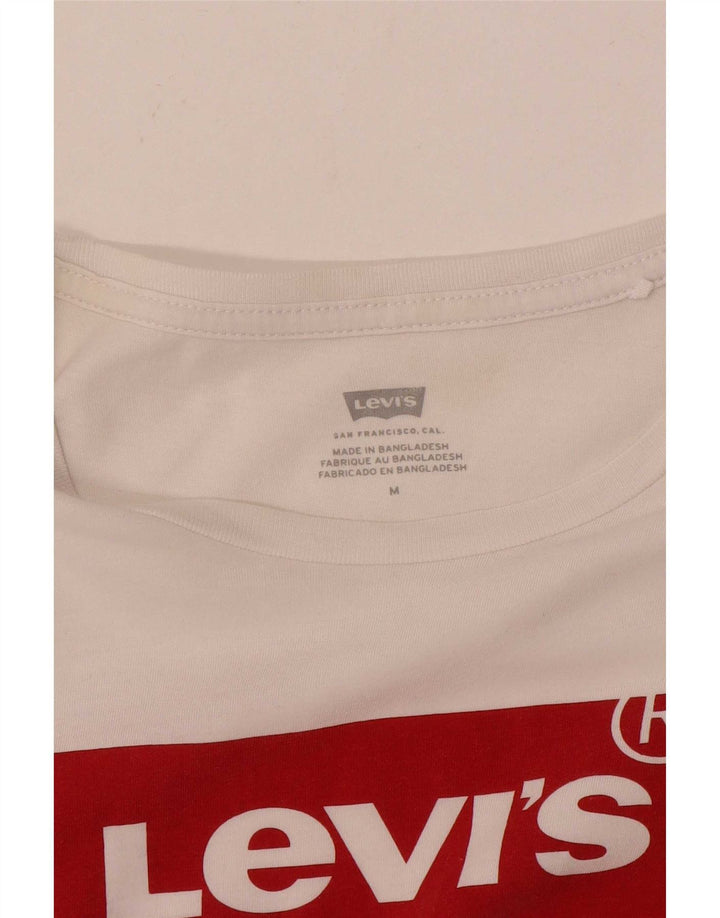Женская футболка с рисунком Levi's Top UK 12, средний белый