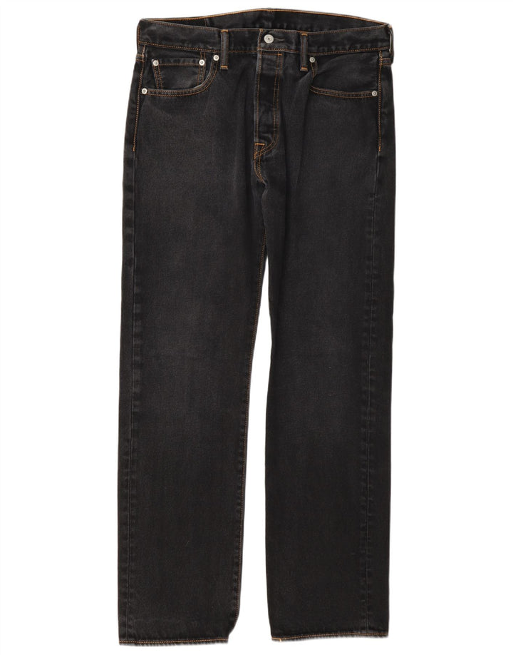 Мужские прямые джинсы Levi's 501 34 L34 Серый хлопок