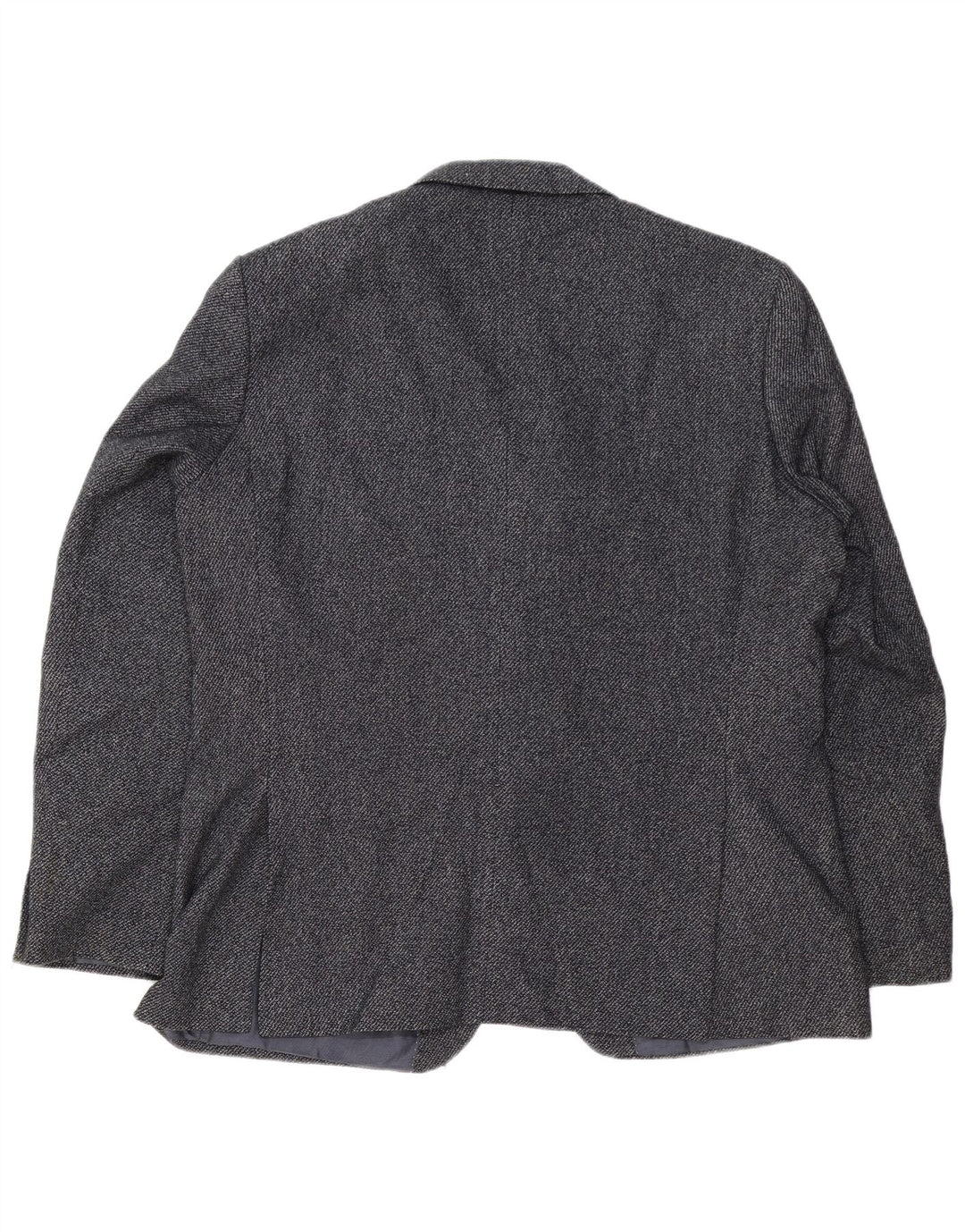 Мужской пиджак Marks & Spencer с двумя пуговицами, Великобритания, 46 XL, темно-синий, шерстяной
