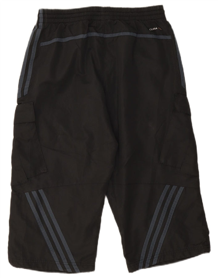 Мужские спортивные шорты-бермуды Adidas Clima Proof, маленькие черные полиэстеровые шорты