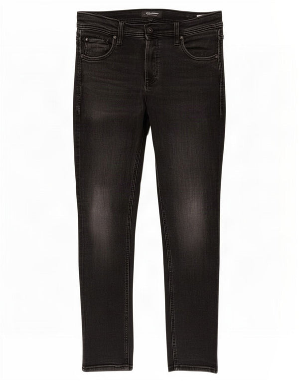 Мужские джинсы GLENN Slim W34 L32 Jack & Jones, черный хлопок