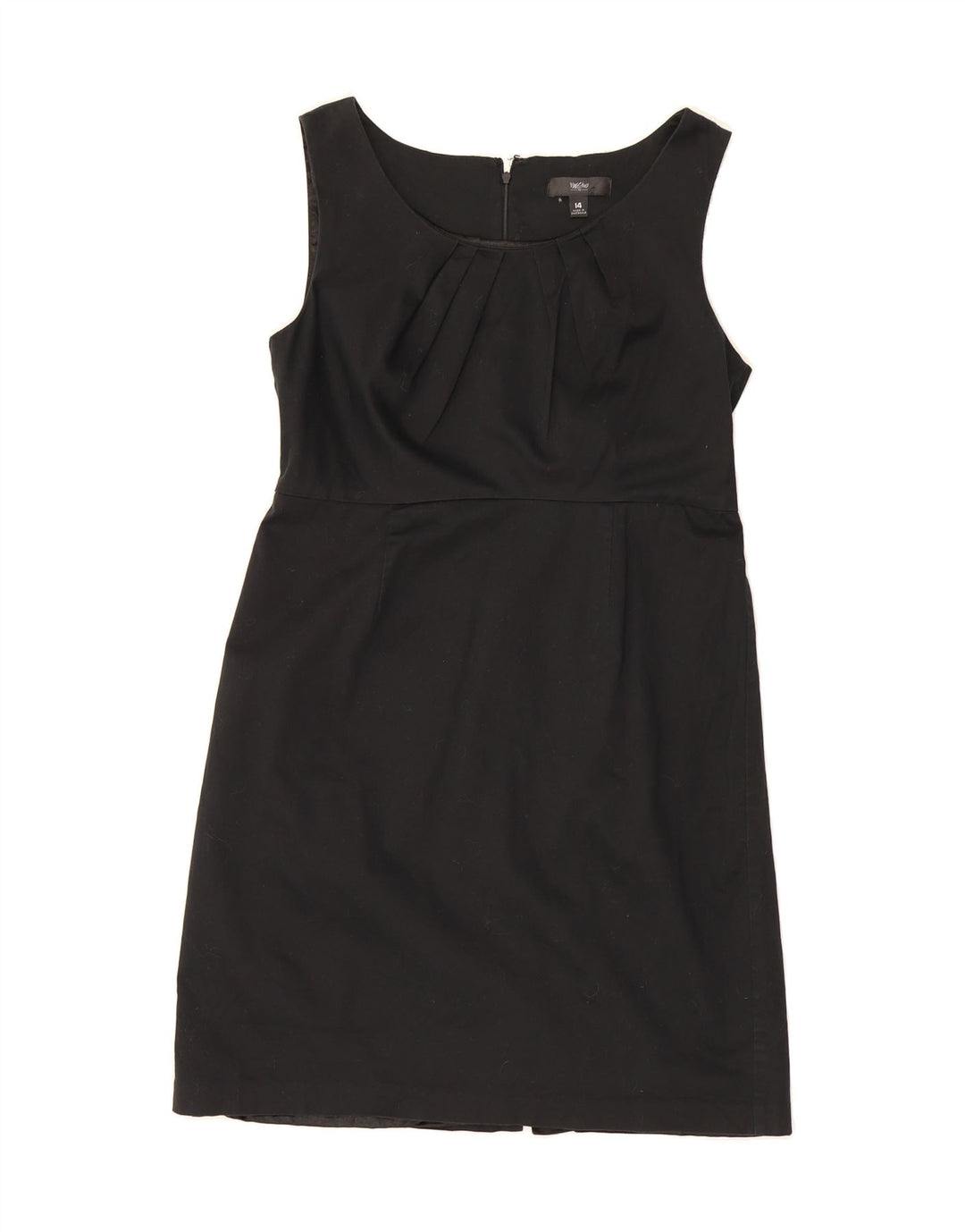 MOSSIMO Womens Sleeveless Sheath Dress US 14 XL Black Cotton Vintage Mossimo and Second-Hand Mossimo from Messina Hembry 