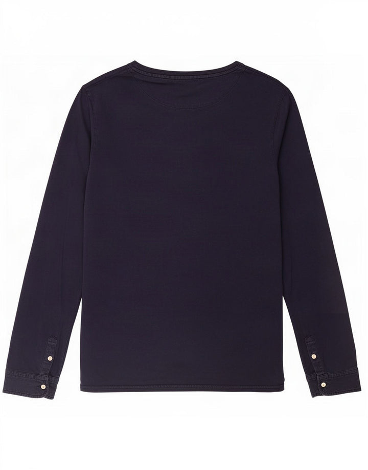Мужской топ Scotch & Soda с длинным рукавом, темно-синий, большой размер, хлопок